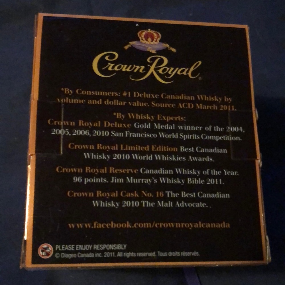 Crown Royal Whisky Glass NIP